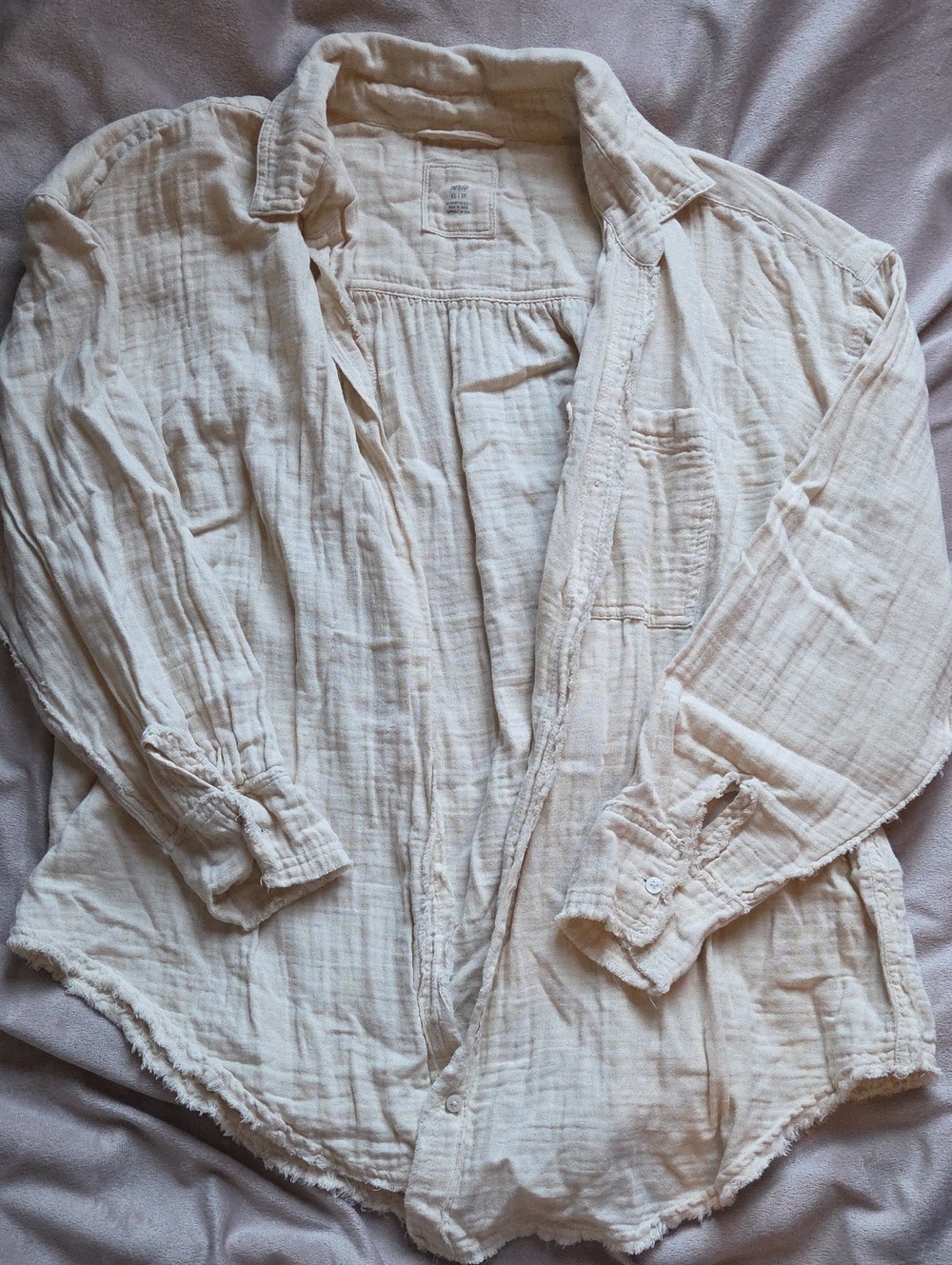 Aerie Oversized Cotton Button Down